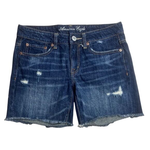 American Eagle Outfitters Women's Blue Denim Shorts Size 2 - Picture 1 of 3